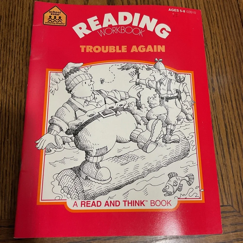 Helicopters and Gingerbread & Reading Workbook Trouble Again Learning Workbooks